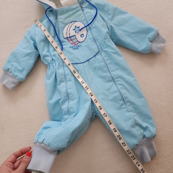 Vintage Football Snowsuit 12 months - Picture 3 of 6